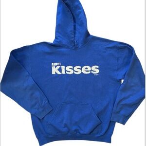 Gildan Blue Hersheys Kisses Hoodie Sweater size medium